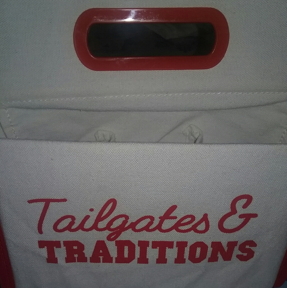 NWT Canvas Tailgating Bottle Caddy